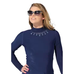 Navy Ladies Thermal Base Layer Top