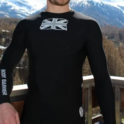 BODY BARRIER – Black Thermal Base Layer Top