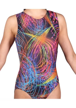 Bright Sparks – SP-L119:- Sleeveless Training Leotard In Lycra
