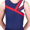 CHARLES – BVZ23:- Mens Leotard In Navy, Red And White