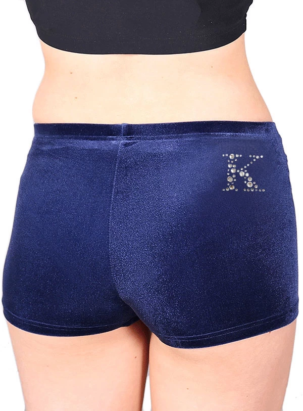 Gemstone Initial : Velour Shorts - Image 2