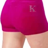 Gemstone Initial : Velour Shorts