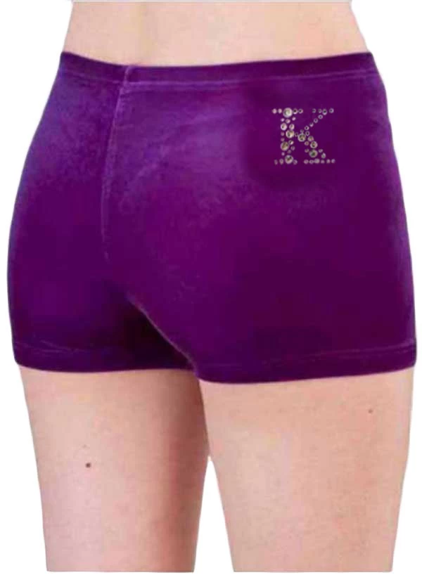 Gemstone Initial : Velour Shorts - Image 6