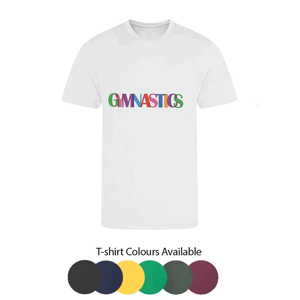 Gymnastics Graphic T-Shirt:- Gymnastics Print T-shirt