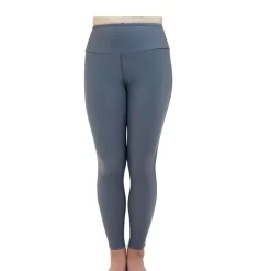 Grey Full Length Leggings With Yoga Waistband