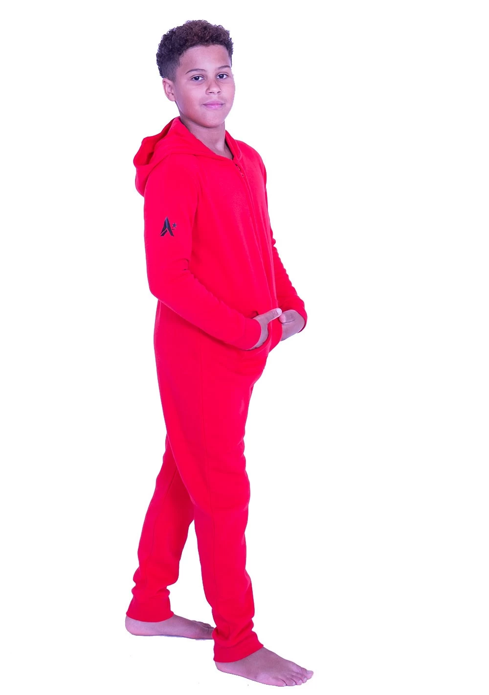 Red Onesie With Gymnast Print - Image 3