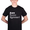 Boys Awesome Gymnastics Black T-shirt