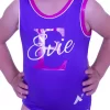 NAMED LEOTARD – P30:- Personalised Purple Lycra Leotard