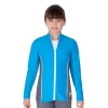 TS12 Turquoise Sports Jacket With Grey Side Panels