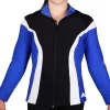 TS17 Royal Blue Tracksuit Jacket: Black, Royal Blue And White Jacket