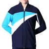 TS21 Tracksuit Jacket: In Navy, White And Turquoise