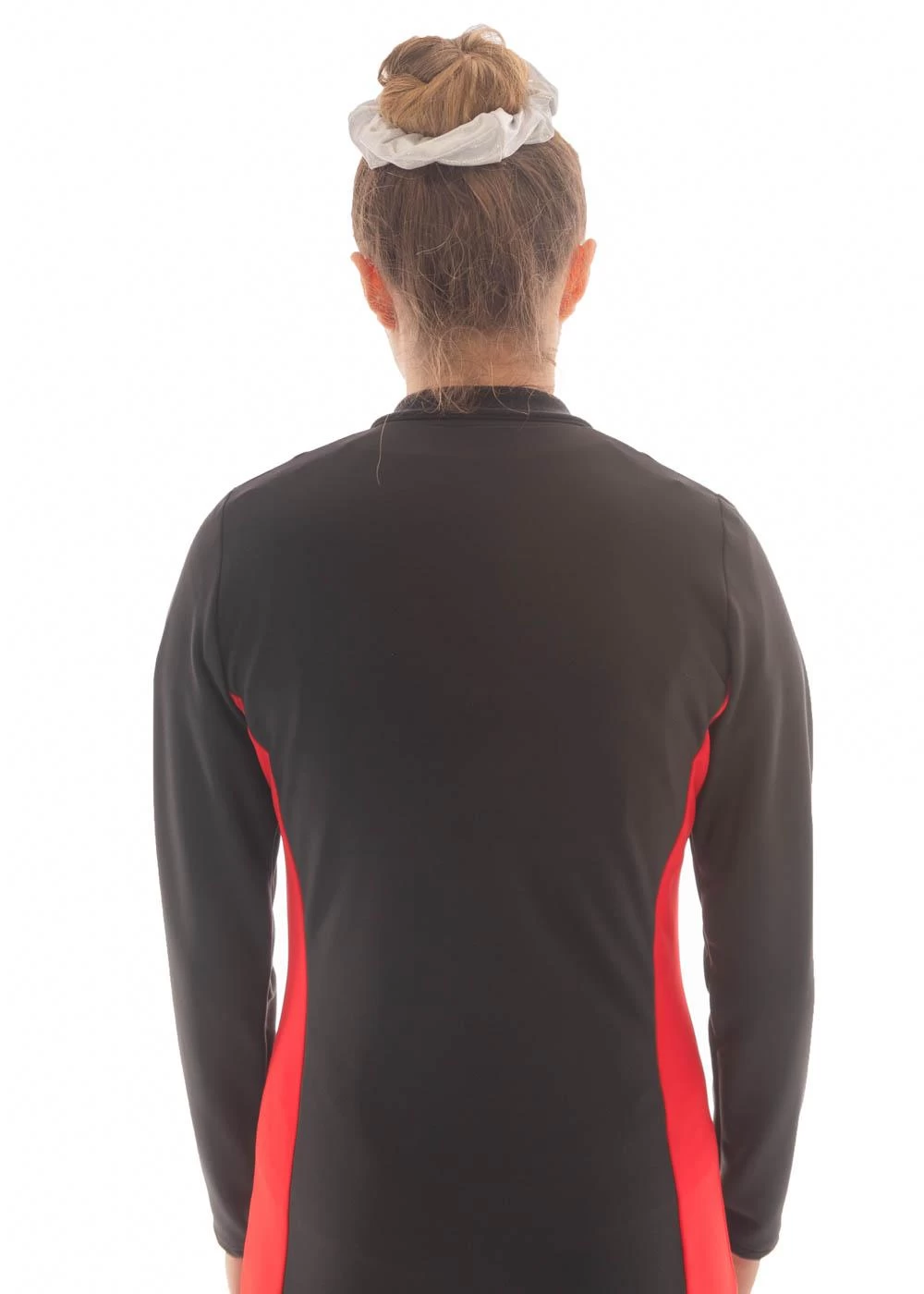 TS45 Tracksuit Jacket: In Black And Red With Silver Foil Darts - Image 3