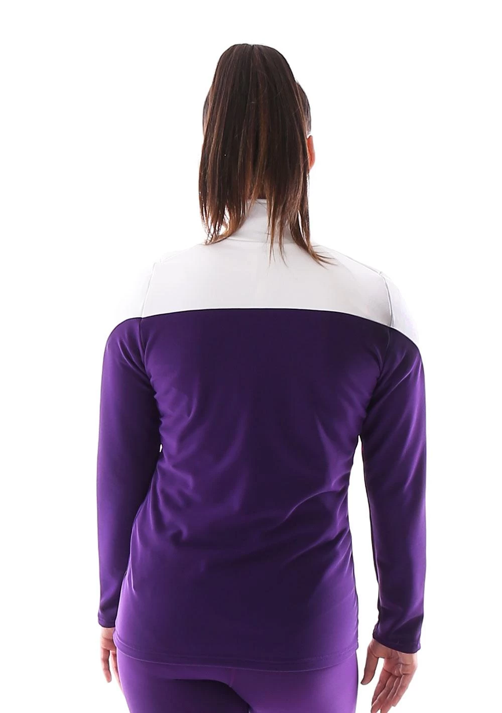 TS55 – Tracksuit Jacket: In Purple And White Female - Image 4