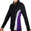 TS64 Black And Purple Tracksuit Jacket: In Black And Purple