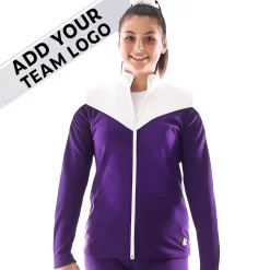 TS55 – Tracksuit Jacket: In Purple And White Female