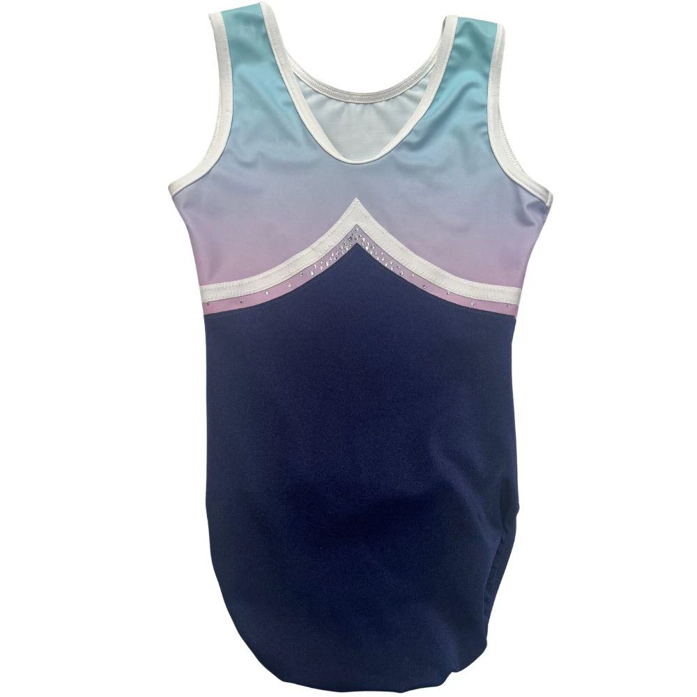 LUCIA – Z625:- Ombre Leotard With Diamante - Image 2