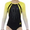 YELLOW K675:- YELLOW Gymnastics Club Leotard