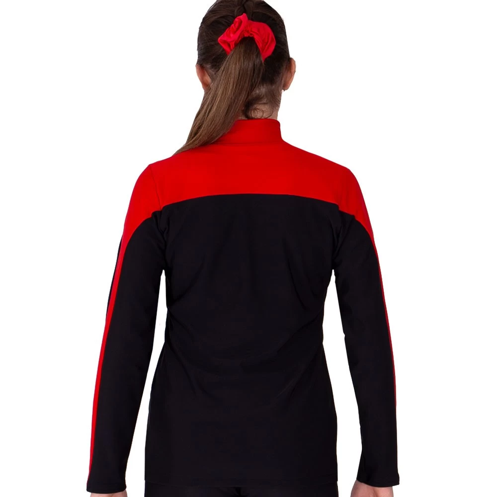 TS55 Tracksuit Jacket: In Black And Red - Image 3