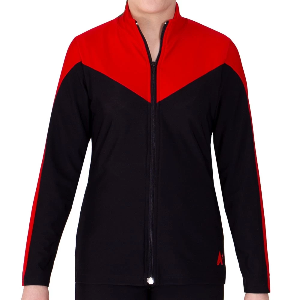 TS55 Tracksuit Jacket: In Black And Red
