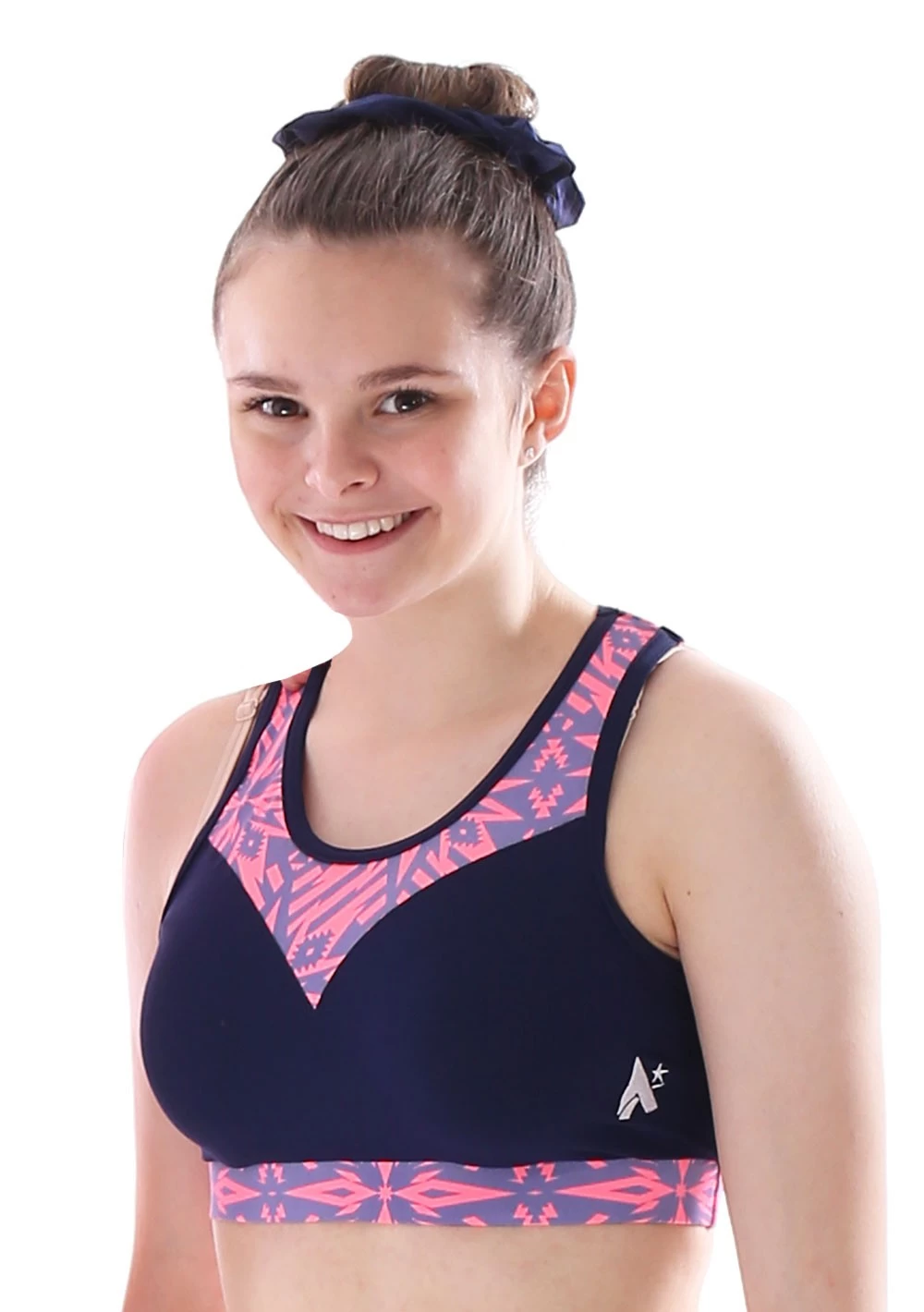 Crop Top In Navy Matt With Denim Destiny