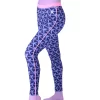 Full Length Cuboid Leggings With Salmon Strip And Waistband
