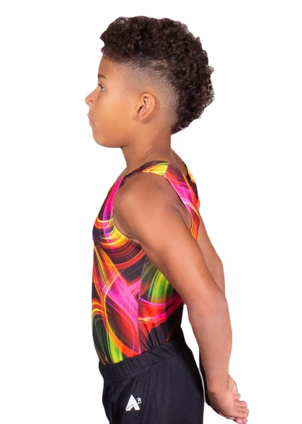 Neon Lights BV-L129:- Boys Bright Patterned Leotard - Image 5