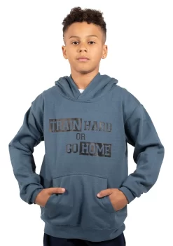 Slate Hoodie With Motivational Print