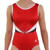 JASMINE – Z644:- Red Sleeveless Leotard