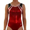 RUBY Z675:- Red Leotard For Gymnastics
