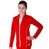 TS12 Red Tracksuit Jacket With Silver Piping